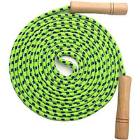 Jump Rope for Kids - Wooden Handle - Adjustable Cotton Braided Fitness Skipping Rope miniinthebox