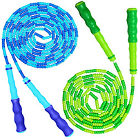 Jump Rope for Kids Adults Skipping Exercise Fitness Workout Anti Skid Handle with Adjustable 9 Feet Tangle-Free Segmented Soft Beaded Ropes for Boys Girls Men Women miniinthebox