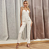 Jumpsuits Minimalist Vintage Prom Formal Evening Dress Spaghetti Strap Sleeveless Ankle Length Spandex with Sleek 2020