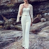 Jumpsuits Reformation Amante Minimalist Wedding Guest Formal Evening Dress Sweetheart Neckline Sleeveless Floor Length Stretch Fabric with Sash / Ribbon 2020 miniinthebox