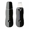 juszczak ultrasonic skin facial scrubber face spatula,  deep cleaning skin dirt blackhead remover reduce wrinkles and spot facial lifting peeling beauty device tool (black)