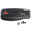 K4-200 PC Gaming Keyboard with Key Caps (Black)