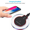 K9 Universal Ultra Thin Clear Crystal Qi Wireless Charger Transmitter Dock Fast Charging Pad for iP X 11 Max S9 S8 Note 8 S7