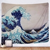 Kanagawa Wave Ukiyo-e Wall Tapestry Art Decor Blanket Curtain Hanging Home Bedroom Living Room Decoration Japanese Painting Style miniinthebox