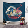 Kanagawa Wave Wall Tapestry Art Decor Blanket Curtain Hanging Home Bedroom Living Room Decoration Polyester miniinthebox