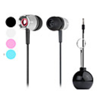 Kanen Dynamic Stereo Audio Earphone with Mini Speaker (Assorted Colors,  Random Expression)