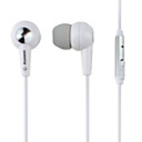 Kanen Extra Bass In-Ear Earphones with Microphone for Iphone (White)