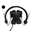 Kanen Foldable Stereo PC Headphone Headset (Desktop Microphone Included)