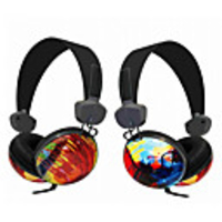 Kanen Graffiti Stereo PC Headphone Headset (Desktop Microphone Included)