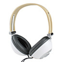 Kanen Hi-Fi Audio Monitor DJ Headphone with Microphone (White)