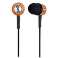 Kanen Natural Bass Sound Wooden In-Ear Earphone with Replaceable Ear Cushions