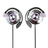 Kanen Stereo Clip-on Earphones with Microphone and Volume Control (Purple)