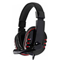 Kanen Stereo Headphone Headset with Mic for Gamers (Assorted Colors)