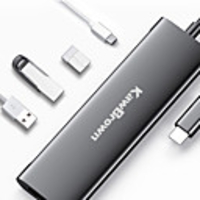 KawBrown Multi-function 5 in 1 HUB Laptop Docking Stations High Resolution Type-C TO USB-C USB3.0 HDMI Converter Extension Dock