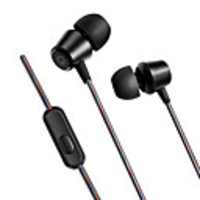 kdk-207 Wired In-ear Earphone 3.5mm Audio Jack Stereo Sweatproof InLine Control for Mobile Phone