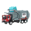 KDW 1:24 Metalic Plastic ABS Dump Truck Garbage Recycling Truck Toy Truck Construction Vehicle Retractable Truck Boys