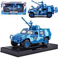 KDW 1:50 Alloy Military Vehicle SUV Toy Car Pull Back Vehicle Simulation Music Light All Kids Baby Toddler Car Toys