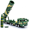 KDW 1:64 Metalic Plastic Military Vehicle Missile Truck Toy Truck Construction Vehicle Toy Car Chariot Boys