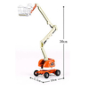 KDW 1:87 Plastic ABS Cherry Picker Toy Truck Construction Vehicle Toy Car Retractable Simulation Machine Truck Boys