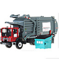 KDW Metal Alloy Sanitation Truck Rubbish Truck Toy Car Simulation Boys