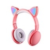 KEEKA S523 Cute LED Light Cat Ear Wireless Headphones Kids Girl Bluetooth 5.0 Music Stereo Headset Noise Cancelling Earphones With Mic For phone Sumsung Vivo Oppo Realme Xiaomi