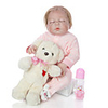 KEIUMI 22 inch Reborn Doll Baby Toddler Toy Reborn Toddler Doll Baby Girl Gift Cute Lovely Parent-Child Interaction Tipped and Sealed Nails Full Body Silicone 23D35-C36-T16 with Clothes and