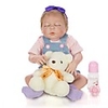 KEIUMI 22 inch Reborn Doll Baby Toddler Toy Reborn Toddler Doll Baby Girl Gift Cute Lovely Parent-Child Interaction Tipped and Sealed Nails Full Body Silicone 23D35-C80-T13 with Clothes and