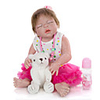 KEIUMI 22 inch Reborn Doll Baby Toddler Toy Reborn Toddler Doll Baby Girl Gift Cute Lovely Parent-Child Interaction Tipped and Sealed Nails Full Body Silicone KUM23FS05-RM07 with Clothes and