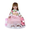 KEIUMI 24 inch Reborn Doll Baby Toddler Toy Reborn Toddler Doll Baby Girl Gift Cute Lovely Parent-Child Interaction Tipped and Sealed Nails Half Silicone and Cloth Body with Clothes and Accessories