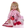 KEIUMI 24 inch Reborn Doll Baby Toddler Toy Reborn Toddler Doll Baby Girl Gift Cute Lovely Parent-Child Interaction Tipped and Sealed Nails Half Silicone and Cloth Body with Clothes and Accessories
