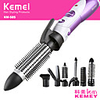KEMEI 7 In 1 Multifunctional Hair Dryer Professional Hairdryer Brush Hair Blower with Difusser Hair Style Tools 220-240v