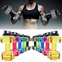 Kettle Dumbbells Drinking Water Bottles 11 (28 cm) Diameter Plastics BPA free Personalized 2.2L Creative Exercise Fitness Gym Workout For Unisex