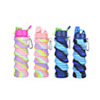 Kettle Water Bottle 500000 ml Silica Gel PP Portable Foldable Lovely for Hiking Outdoor Exercise Camping / Hiking / Caving 1 pcs Fuchsia Blue Pink Dark Blue