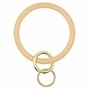 key ring bracelet wristlet keychain bangle - super soft glitter silicone - o ring keychain gold
