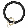 key ring bracelets,  silicon wristlet keychain circle key chain ring bangle keyring for women girl (flash pink)