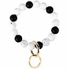 key ring bracelets silicone beaded wristlet keychain bracelet holder for women