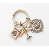 Keychain Airplane Vintage Fashion Ring Jewelry Silver For Daily Street