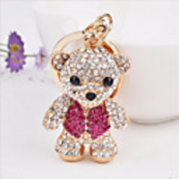 Keychain Bear Casual Cartoon Ring Jewelry Rose Gold For Holiday Going out