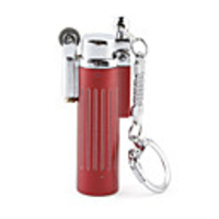 Keychain Butane Lighter with Grinding Wheel(Color Assorted)