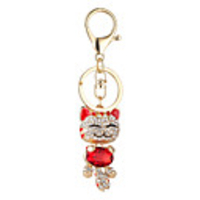 Keychain Purple Red Pink Alloy Animal Design Cute Euramerican For