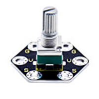 Keyestudio Micro bit Honeycomb Rotary Potentiomer Module (Black and Eco-friendly)
