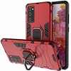 kickstand case for samsung galaxy s20 fe, heavy duty full body protective samsung s20 fe 5g case with ring, 360°rotatable ring hard magnetic case for samsung s20 fe 2020 6.5 inch-red miniinthebox