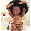 KIDDING 12 inch Black Dolls Reborn Doll Girl Doll Baby Girl African Doll lifelike Handmade Cute Kids / Teen with Clothes and Accessories for Girls