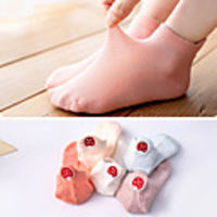 Kids Athletic Sports Socks 10 Pairs Embroidered Mesh Boys