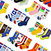 Kids Athletic Sports Socks 4 Pairs Long Boys