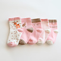 Kids Athletic Sports Socks 5 Pairs Tie Dye Long Boys