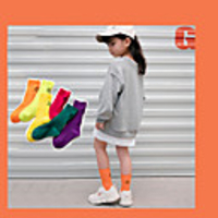Kids Athletic Sports Socks 6 Pairs Long Girls