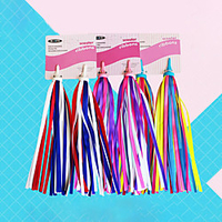 Kids Bicycle Bike Handlebar Scooter Streamers Sparkle Tassel Ribbon for Girls Boys color bike accessories