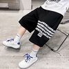 Kids Boys Shorts Black Gray Letter Summer Active Casual 5-12 Years miniinthebox