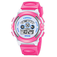 Kids Digital Watch Digital New Arrival Water Resistant / Waterproof Digital Blue Yellow Red / One Year / Silicone / Chronograph / Large Dial